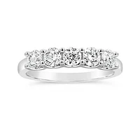 Blossom 14K White Gold Lab Grown 1.00CTW Diamond Band