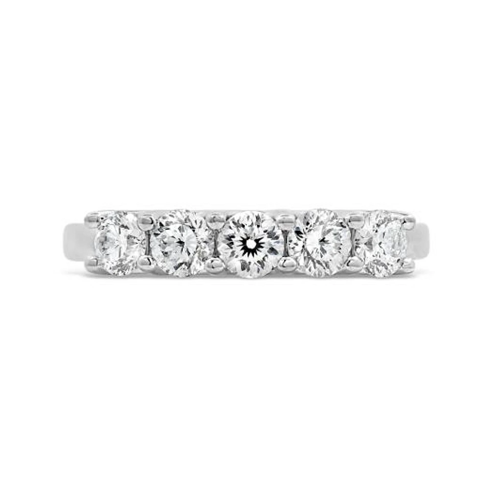 Blossom 14K White Gold Lab Grown 1.00CTW Diamond Band