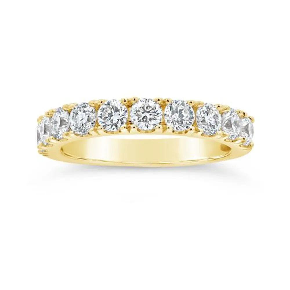 Blossom 14K Yellow Gold Lab Grown 1.50CTW Diamond Band