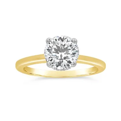 Blossom 14K Yellow Gold Lab Grown 2.08CTW Diamond Solitaire Ring