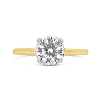 Blossom 14K Yellow Gold Lab Grown 2.08CTW Diamond Solitaire Ring