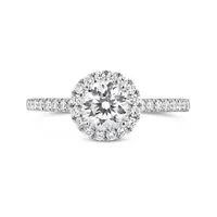 Blossom 14K White Gold Lab Grown 1.51CTW Diamond Bridal Ring