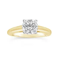 Blossom 14K Yellow Gold Lab Grown 1.50CT Diamond Solitaire Ring