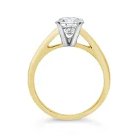 Blossom 14K Yellow Gold Lab Grown 1.50CT Diamond Solitaire Ring