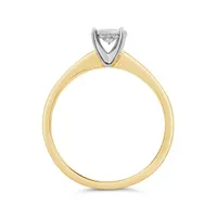 Glacier Fire 10K Yellow Gold Canadian 0.18CT Diamond Solitaire Ring