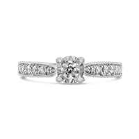 Glacier Fire 10K White Gold Canadian 0.50CTW Diamond Bridal Ring