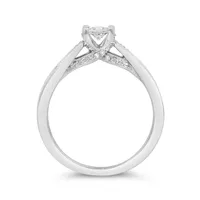 Glacier Fire 10K White Gold Canadian 0.50CTW Diamond Bridal Ring