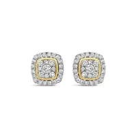 Bouquet 10K Yellow Gold 0.40CTW Diamond Fashion Stud Earrings