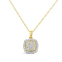 Bouquet 10K Yellow Gold 0.40CTW Diamond Pendant