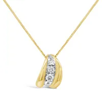 Glacier Fire 10K Yellow Gold Canadian 0.10CTW Diamond Pendant