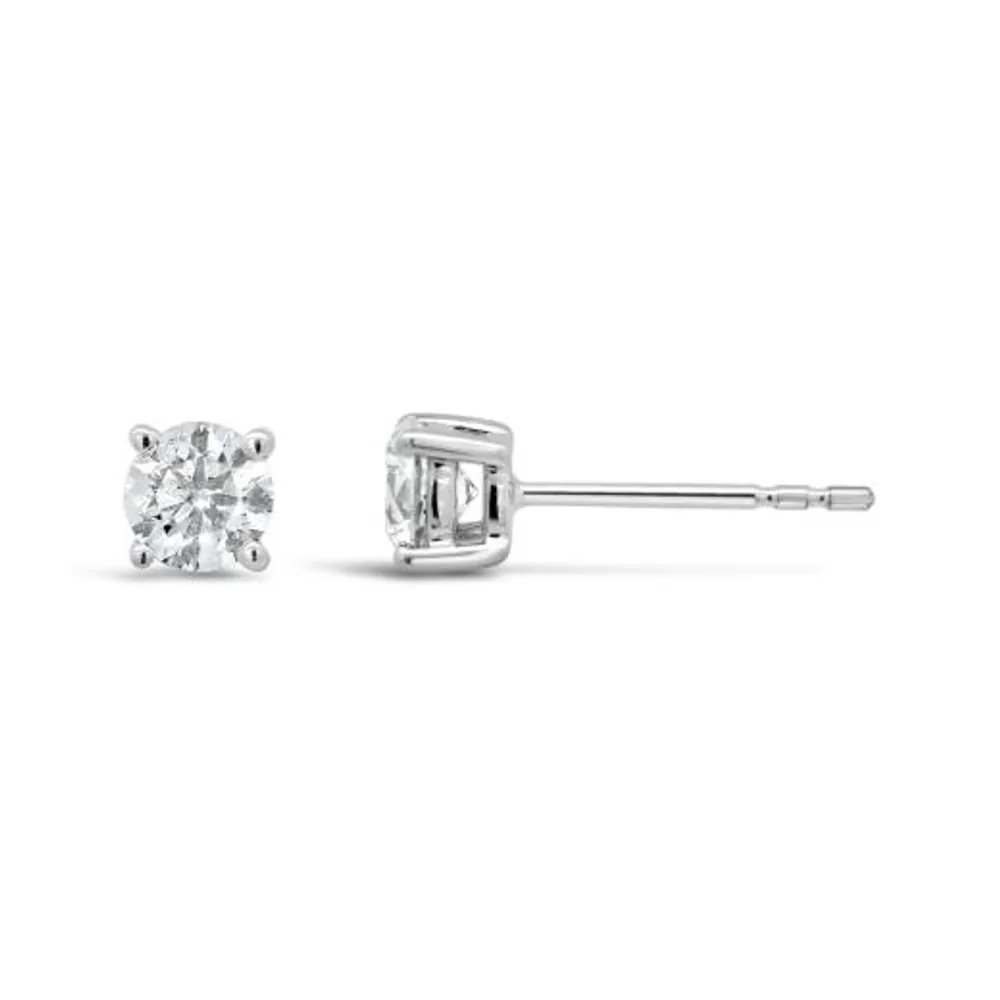 Glacier Fire 14K White Gold Canadian 0.75CTW Diamond Stud Earrings