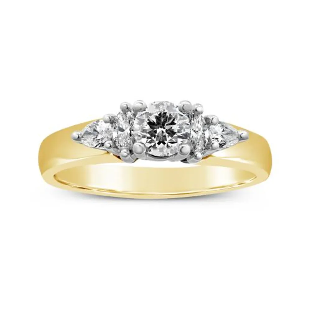 Glacier Fire 14K Yellow Gold Canadian 0.66CTW Diamond Bridal Ring