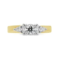 Glacier Fire 14K Yellow Gold Canadian 0.66CTW Diamond Bridal Ring