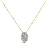 Bouquet 10K Yellow Gold 0.23CTW Diamond Pendant