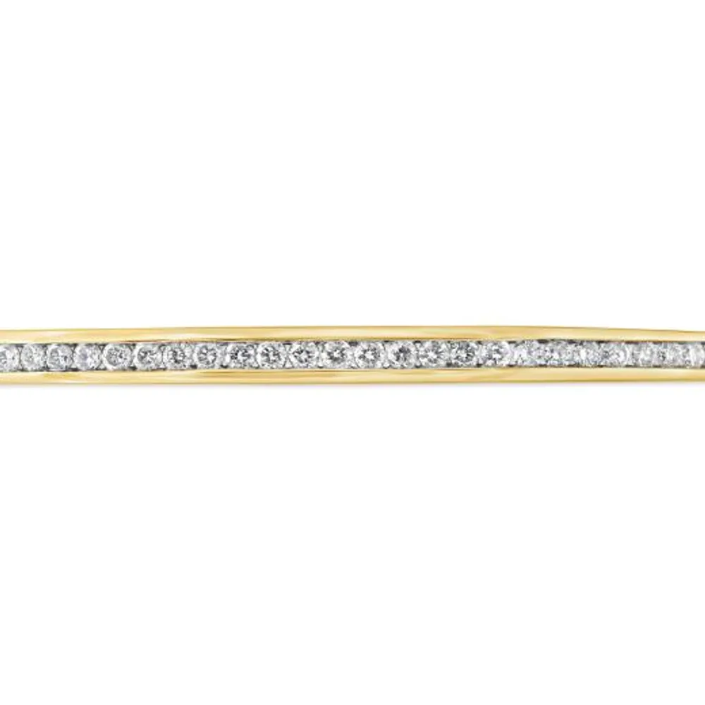 10K Yellow Gold 0.70CTW Diamond Bangle