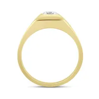 10K Yellow Gold Lab Grown 1.00CT Diamond Solitaire Ring