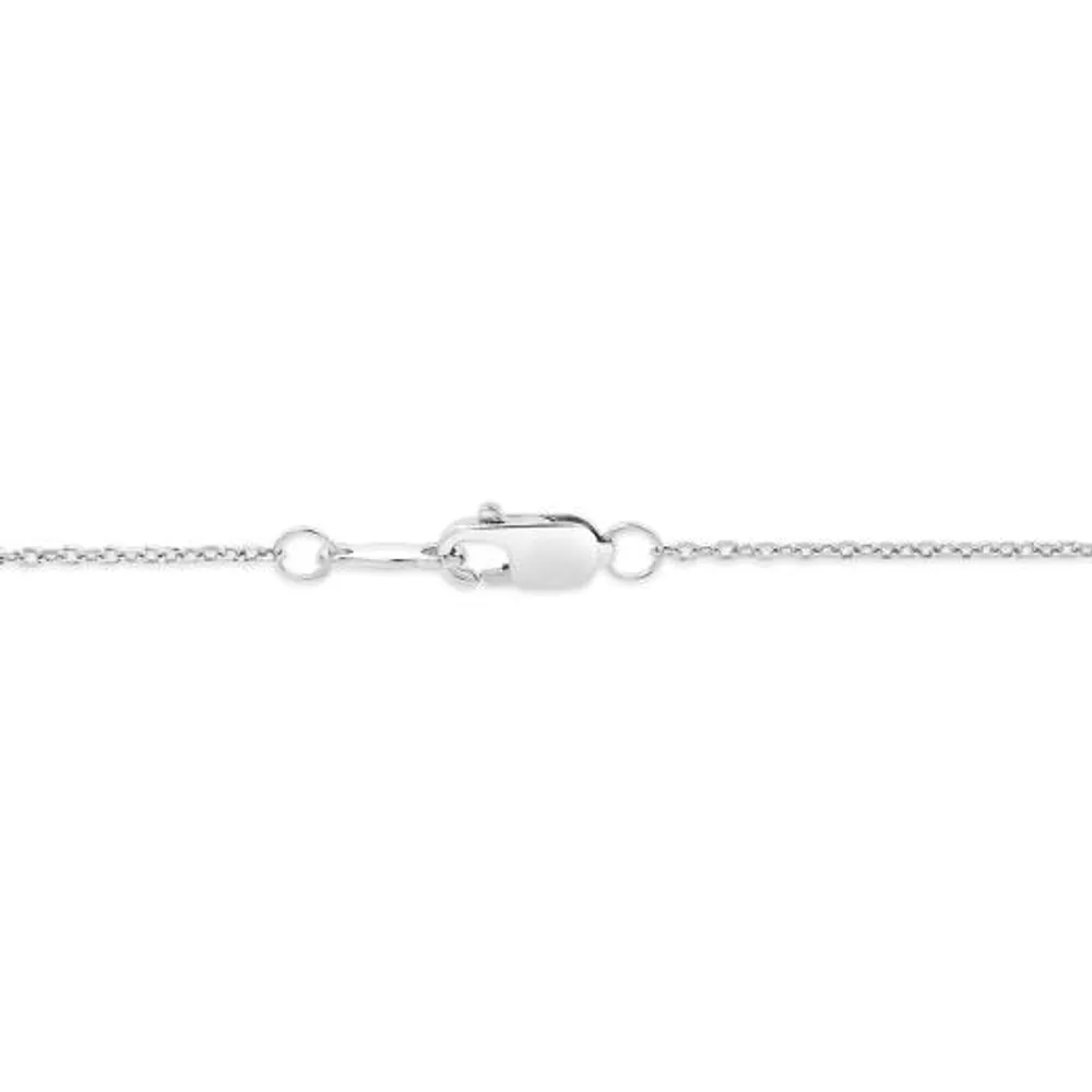 Dancing Diamonds Sterling Silver Diamond Pendant