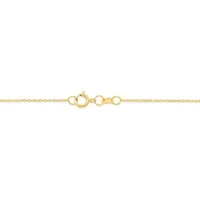 10K Yellow Gold Diamond Love Knot Pendant