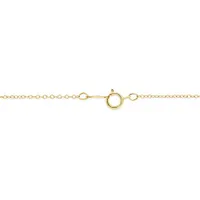 10K Yellow Gold 0.10CTW Double Bar Diamond Pendant