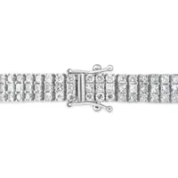 14K White Gold 10CTW Diamond Tennis Bracelet