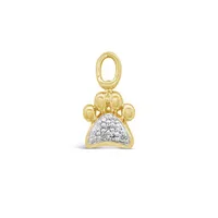 Charmables 10K Yellow Gold Diamond Paw Interchangeable Charm