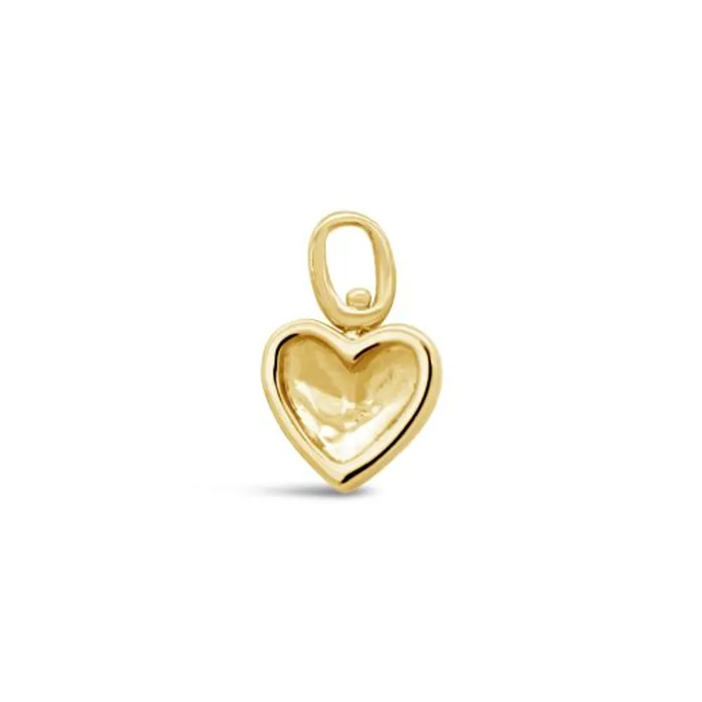 Charmables 10K Yellow Gold Diamond Heart Interchangeable Charm