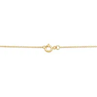 Charmables 10K Yellow Gold Diamond Oval Shaped Necklace