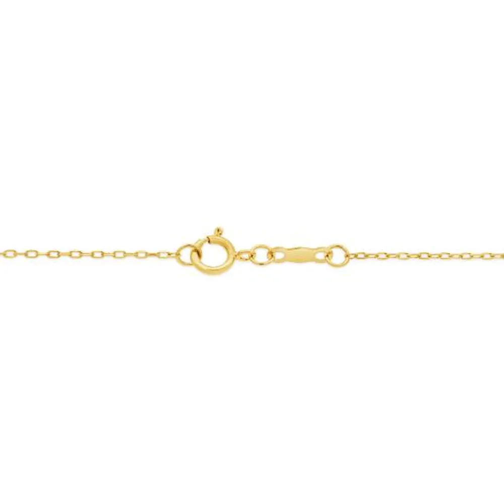 New Brilliance 10K Yellow Gold Lab Grown 0.50CT Diamond Infinity Pendant
