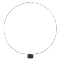 Julianna B Sterling Silver Black Agate Necklace