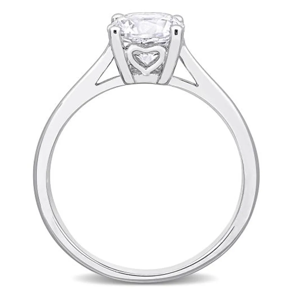 Julianna B Sterling Silver Created Sapphire Solitaire Ring