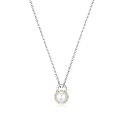 Elle Parallel Pearl Necklace