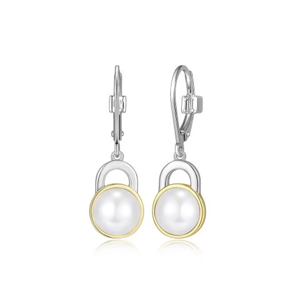 Elle Parallel Pearl Earring