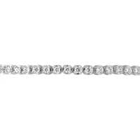 New Brilliance 10K White Gold Lab Grown 2.05CTW Diamond Tennis Bracelet