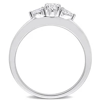 Julianna B 14K White Gold 0.49CTW Diamond Three-Stone Ring