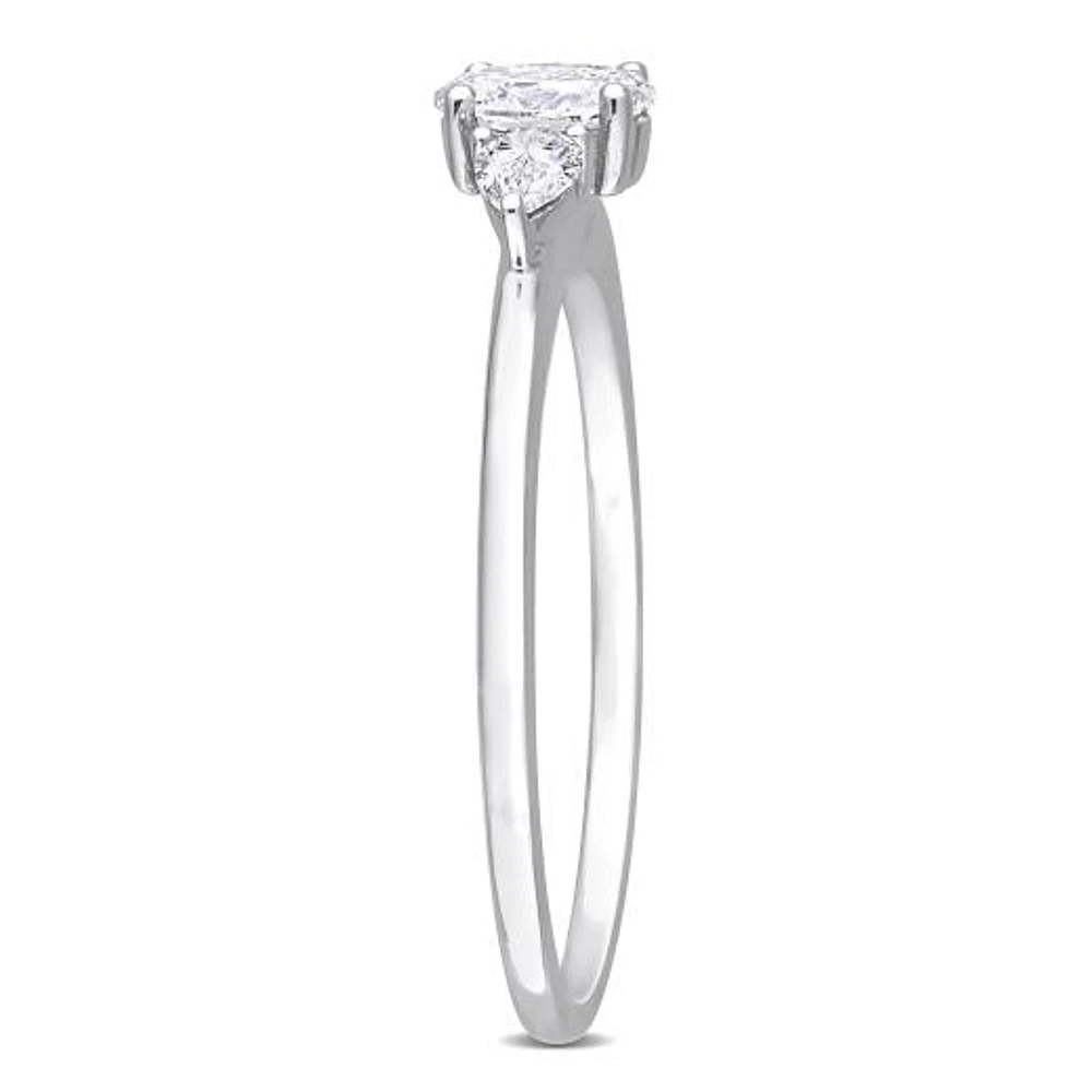 Julianna B 14K White Gold 0.49CTW Diamond Three-Stone Ring