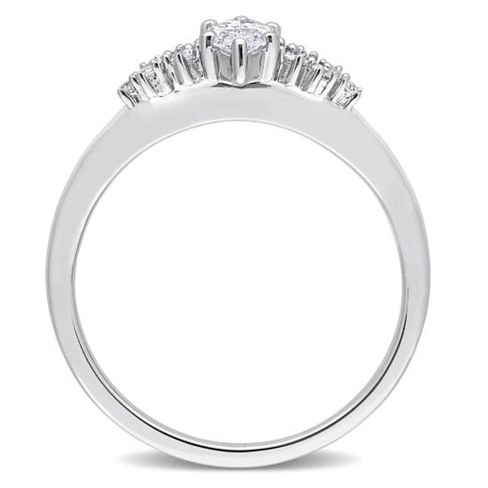 Julianna B 14K Yellow Gold 0.50CTW Diamond Cluster Ring