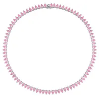 Julianna B Created Pink Sapphire 18" Tennis Necklace