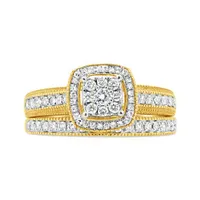 10K Yellow Gold 0.50CTW Diamond Bridal Set