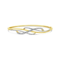 10K Yellow Gold 1.00CTW Diamond Bangle