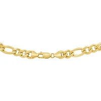 10K Yellow Gold 24" 7.1mm Miami Figaro Chain