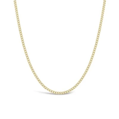 10K Yellow Gold 28" 3.6mm Semi-Solid Miami Cuban Curb Chain
