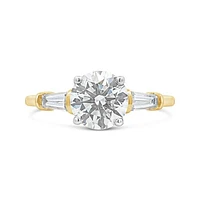 New Brilliance 14K Yellow Gold Lab Grown 2.50CTW Diamond Bridal Ring