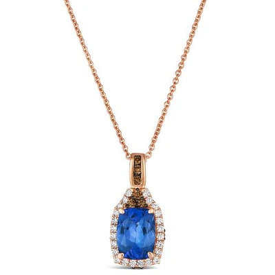 Le Vian 14K Strawberry Gold Tanzanite & 0.24CTW Diamond Pendant