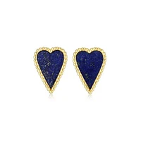 Elle Long Love Lapis Lazuli Earrings