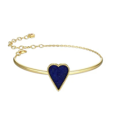 Elle Long Love Lapis Lazuli 6.75 + 2" Bracelet