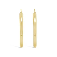 14K Yellow Gold 35mm Hoop Earrings