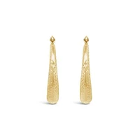 14K Yellow Gold 20mm Hoop Earrings