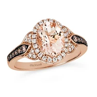 Le Vian 14K Strawberry Gold Peach Morganite & 0.36CTW Diamond Ring