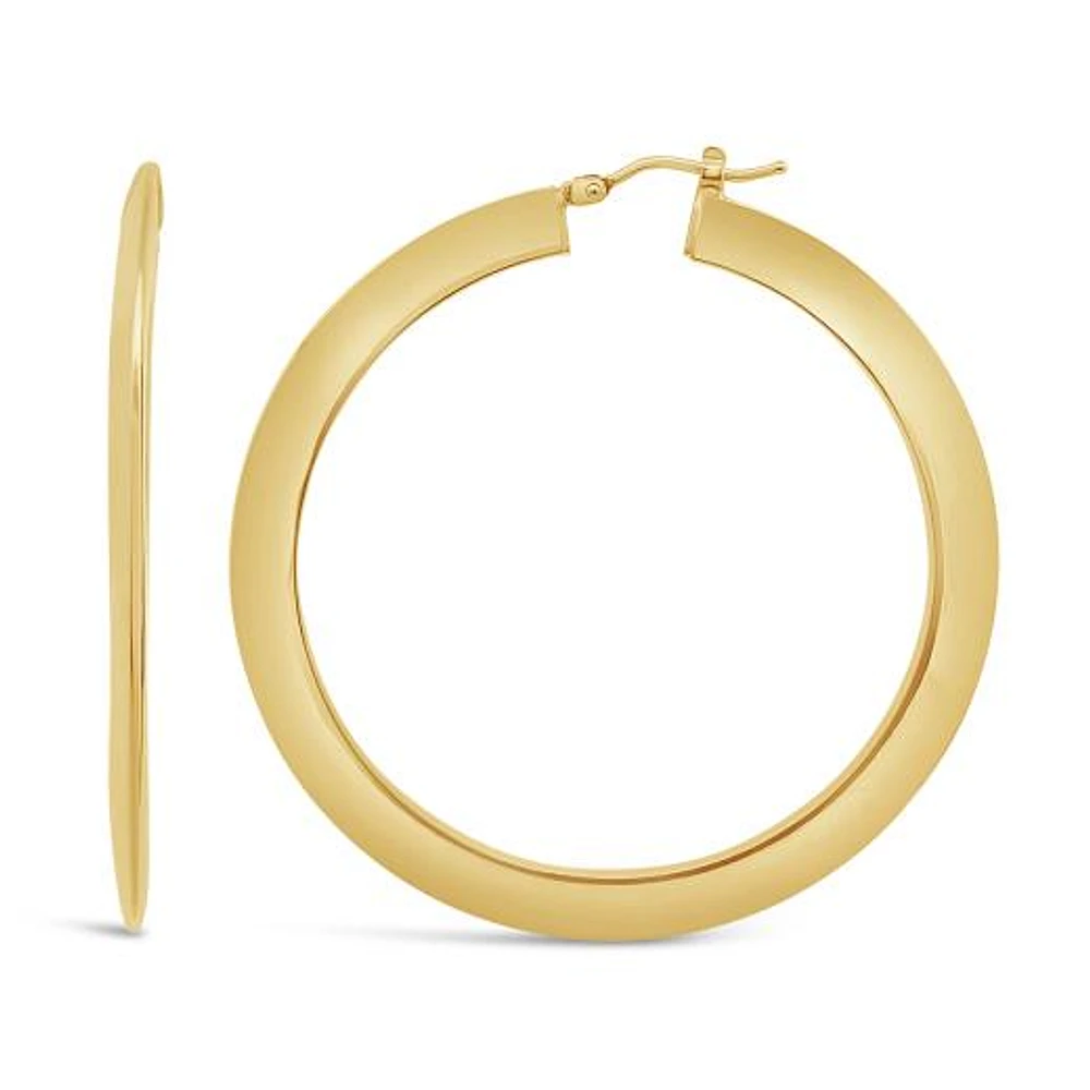 10K Yellow Gold Large Hoop Earring