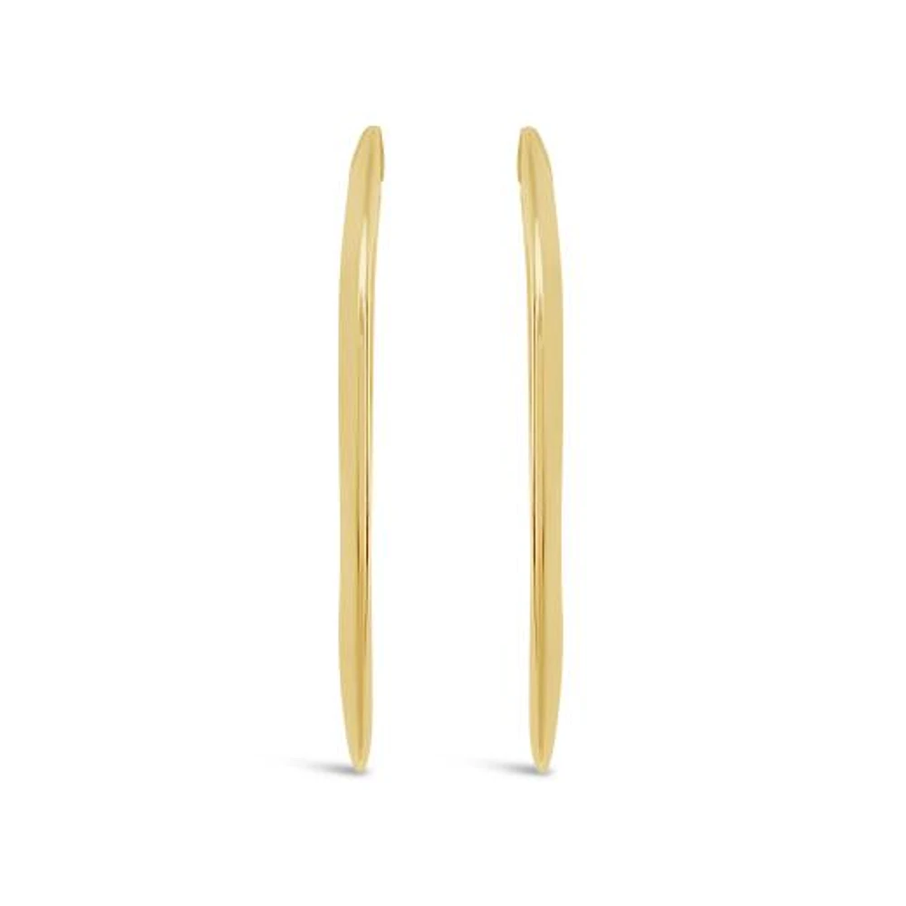 10K Yellow Gold Large Hoop Earring